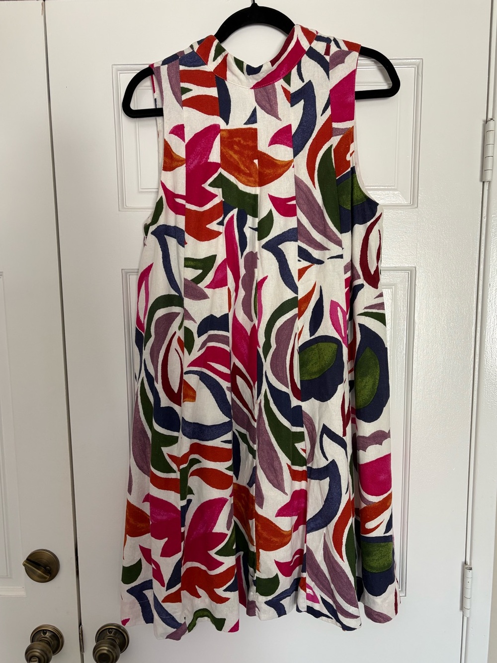 MSK Trapeze Dress with Mock Neck